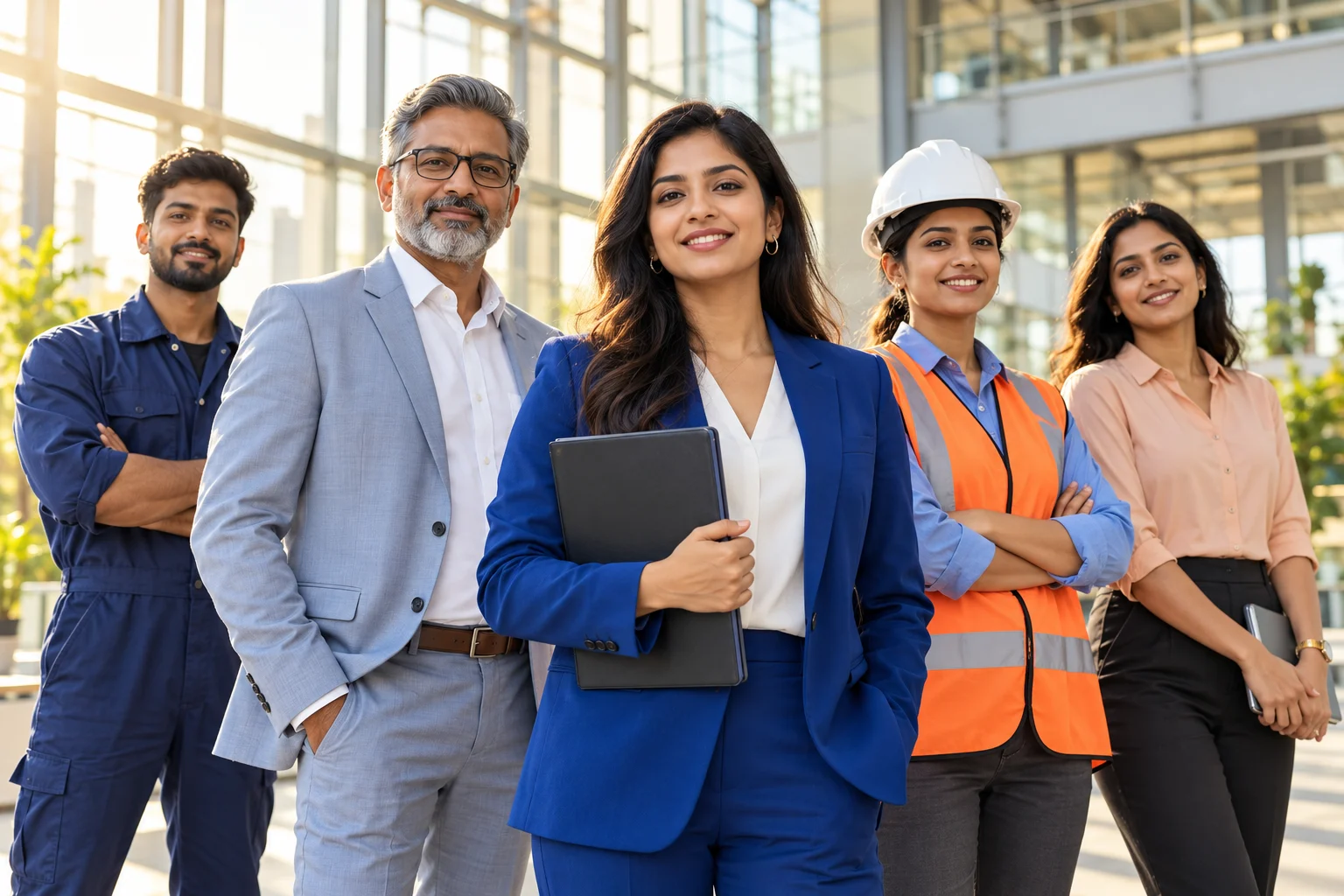 Illustrative Indian professionals representing leadership, engineering and workforce talent